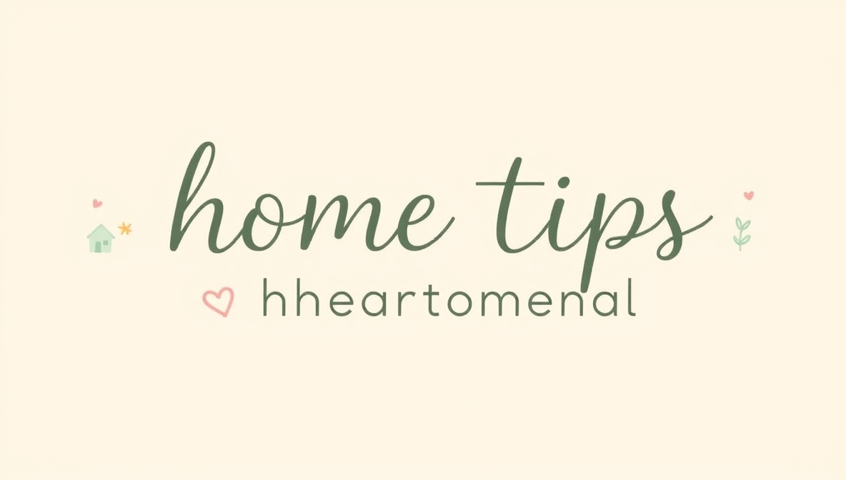 home tips heartomenal