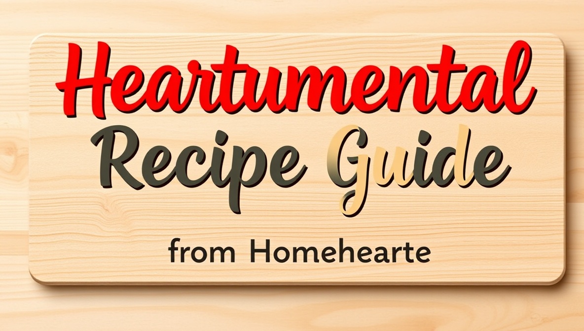 heartumental recipe guide from homehearted