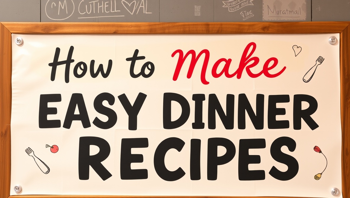 how to make easy dinner recipes heartumental